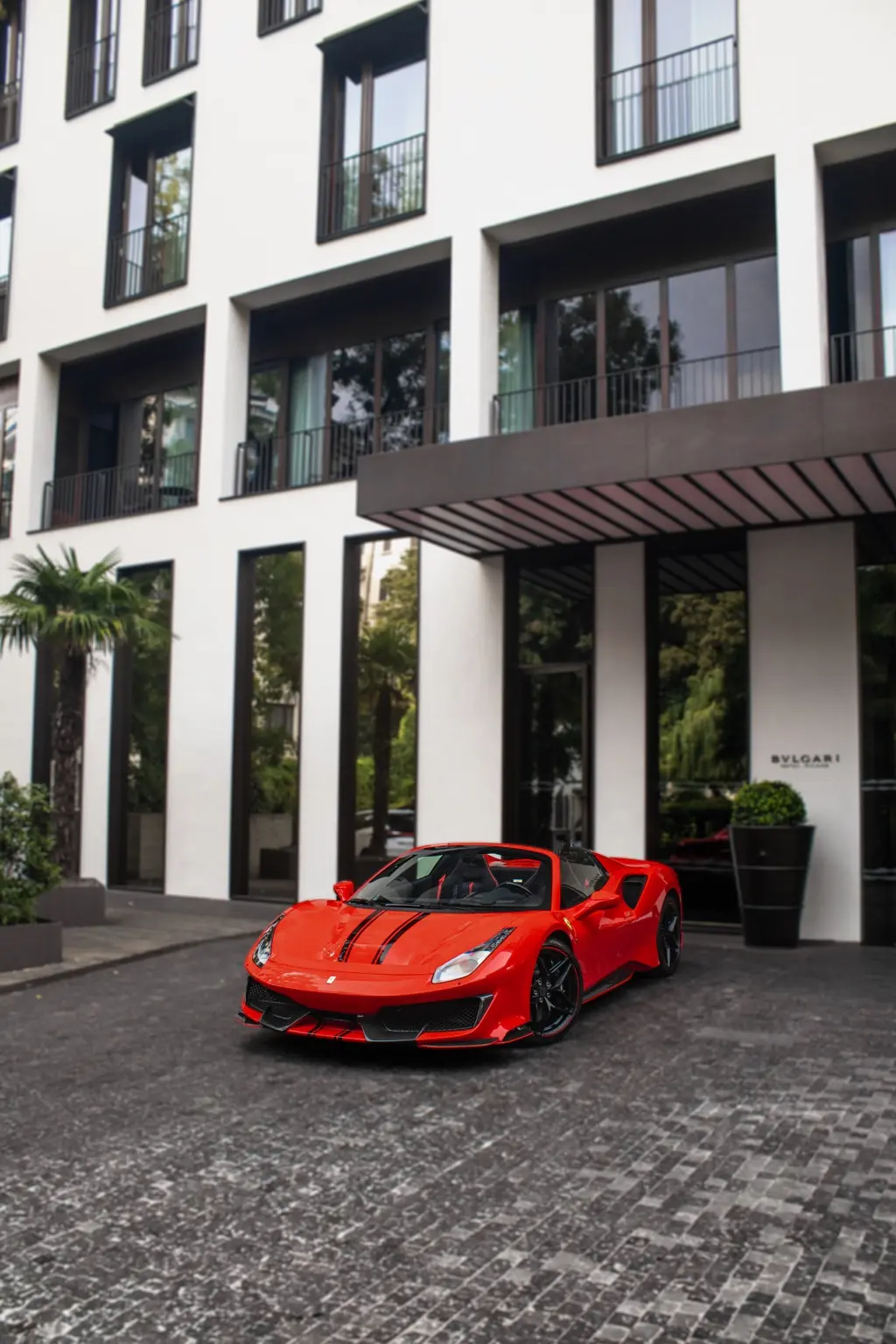 Ferrari portrait at Bulgari Hotel Milano