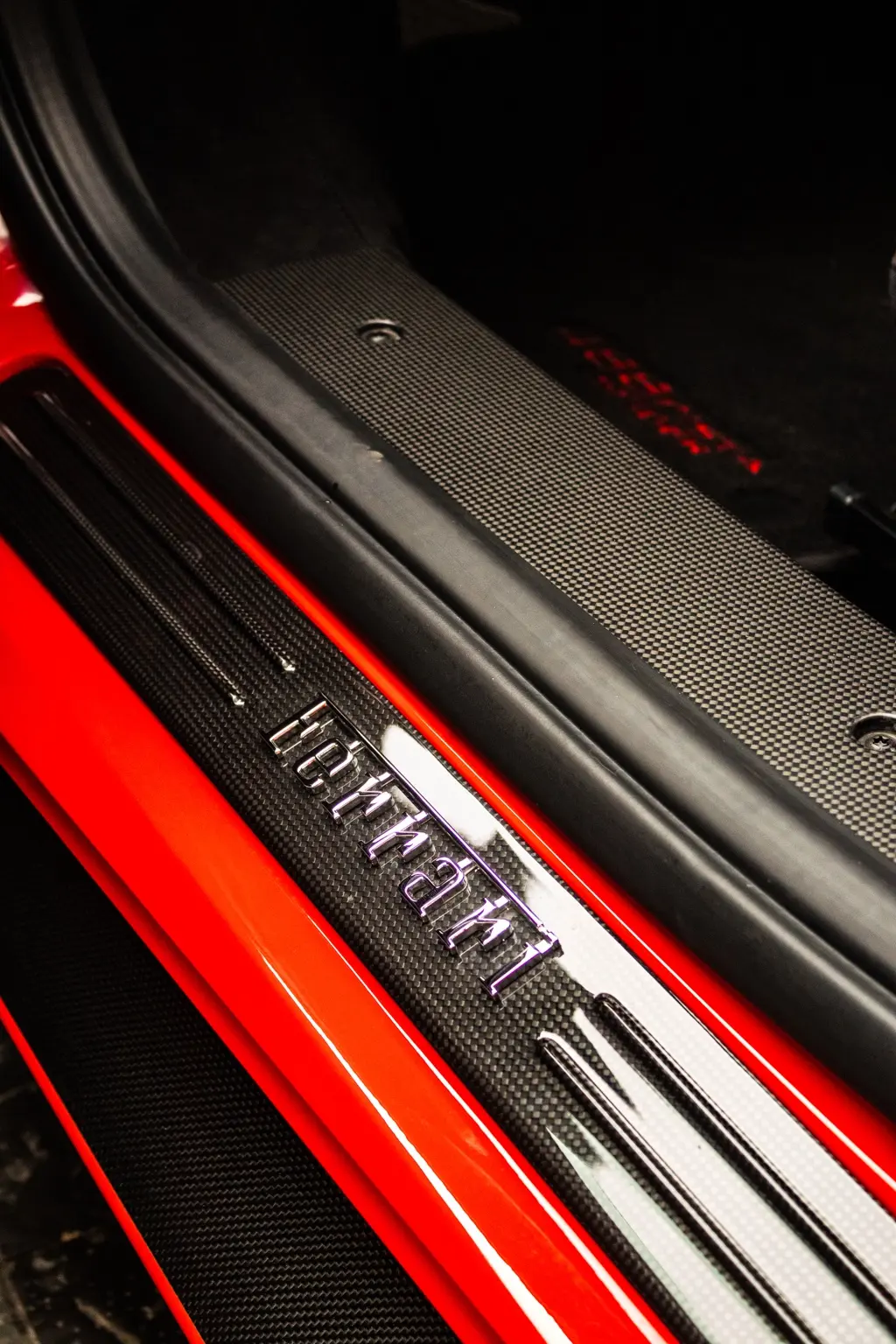 Ferrari carbon door sill