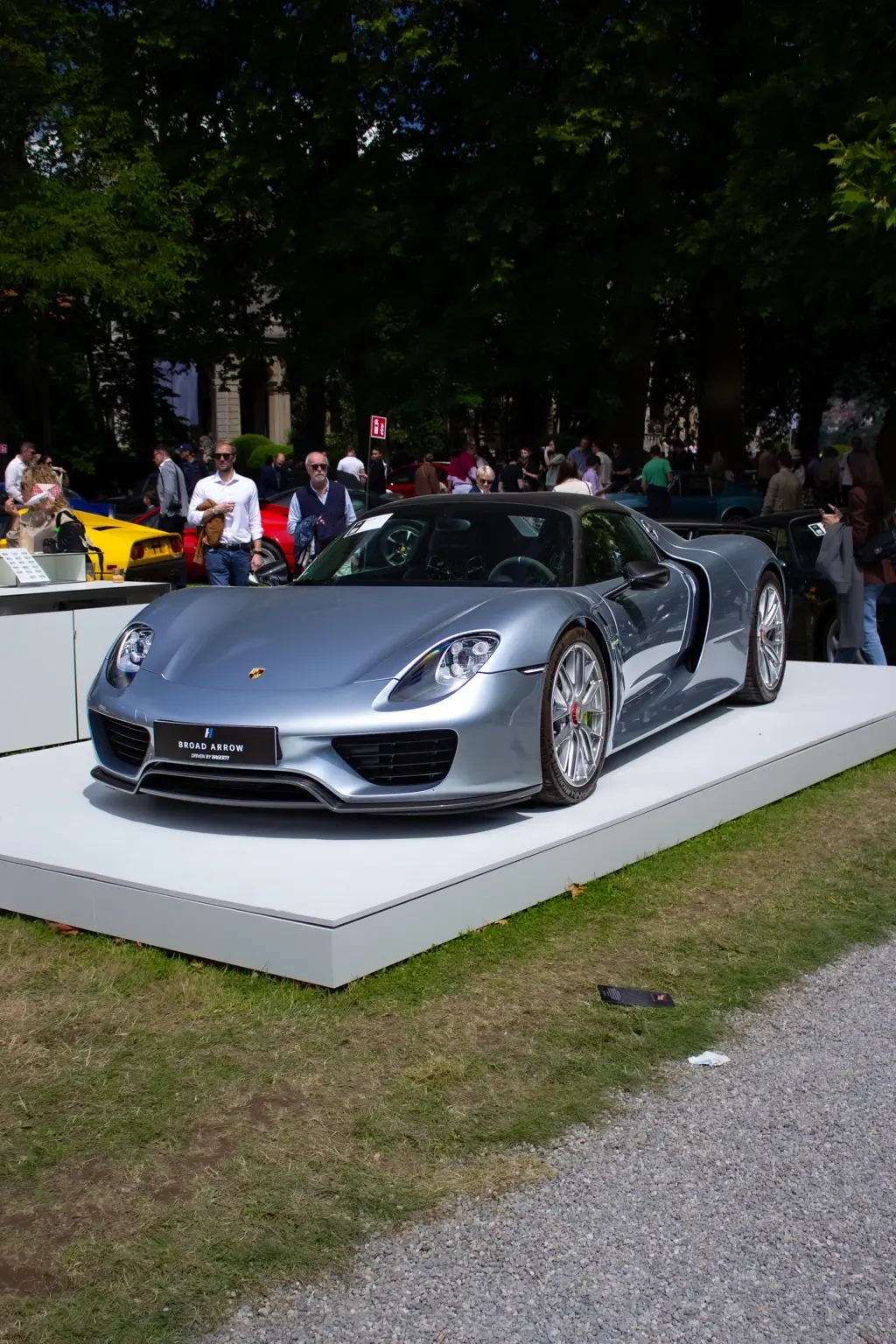 Porsche 918 Spyder fotografata durante un evento